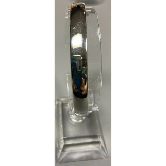 Signed MONET Silver Tone Bangle Womens Bracelet - Picture 1 of 4